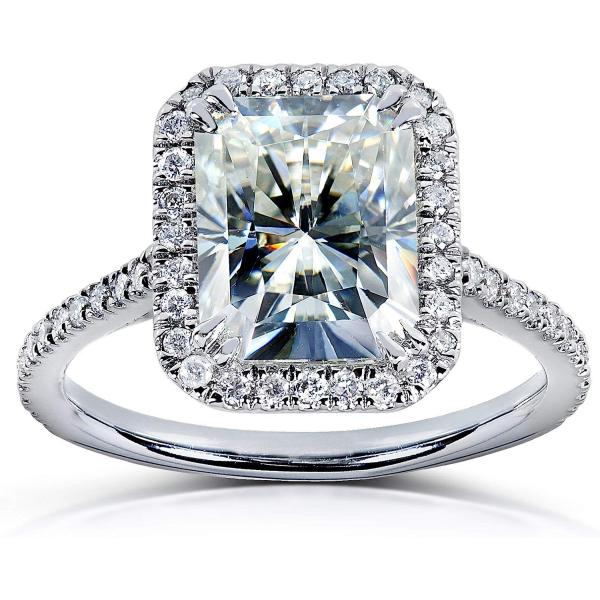 Kobelli Radiant-cut Moissanite Engagement Ring 3 CTW 14k White Gold