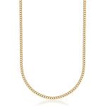 PORI JEWELERS 18K Solid Gold 1.8MM, 2.5MM, 3MM, 3.8MM, 4.5MM, 5.5MM, 7MM Cuban Curb Link Chain Necklace- Made In Italy