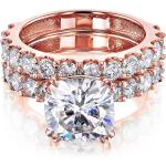 Kobelli 2.8ct Cushion Moissanite Bright U-Prong Bridal Set (HI/VS)