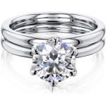 Kobelli 1.9ct Round Forever One Floating Tulip Comfort Fit Wedding Set (DEF/VS)