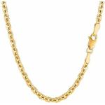 14k SOLID Yellow Gold 0.8MM-4.00MM Thick Shiny Diamond Cut Cable Link Chain Necklace for Pendants Charms with Lobster-Claw Clasp, REAL Gold Women’s Men's Jewelry (13" 16" 17" 18" 20" 22" 24" 30” inch)