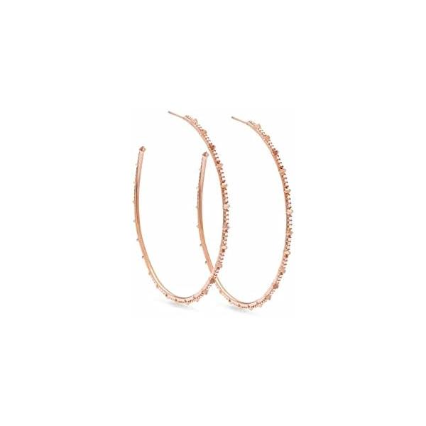 Kendra Scott White Diamond Nia Hoop Earrings in 14k Gold, Fine Jewelry for Women