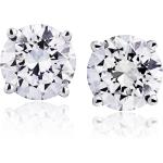Certified Natural Diamond Stud Earrings for Women 14 Karat Gold Round Brilliant Shaped Earrings 4 Prong Setting with Screw Back and Posts Studs Fine Jewelry for Women