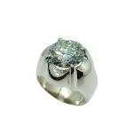 Rare 7 Carat Big Diamond Cut Fire Moissanite Mens Heavy Sterling Silver 925 Handmade Ring Gift for Him Anniversary Ring (9)
