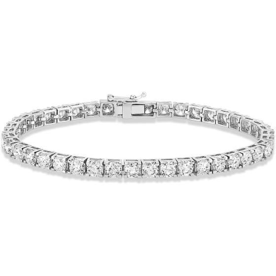 14K Gold Lab Grown Diamond Tennis Bracelet (5-10 cttw, E-F Color, VS1 Clarity), 7"