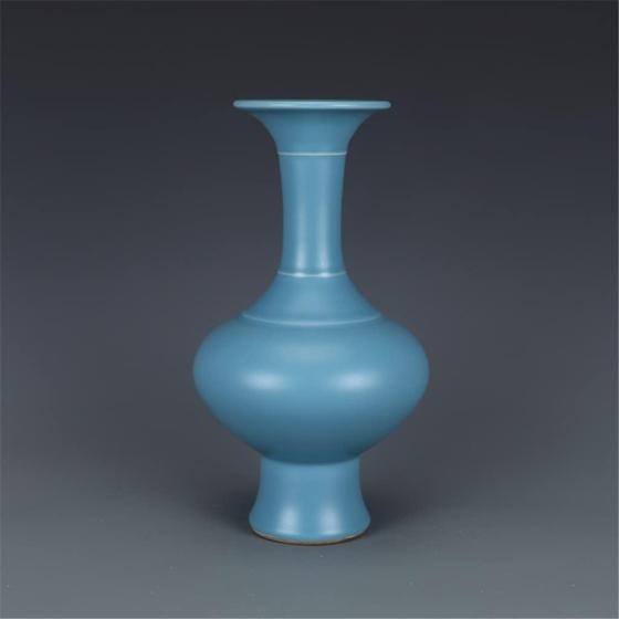 ZSEDP Hand-Made Ornaments of Antique Porcelain Vase Blue Vases Home Decoration