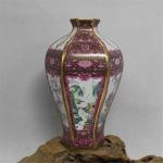 ZSEDP Jingdezhen Antique Handmade Landscape Flower and Bird Home Office Decor Classic Chinese Ceramic Vase