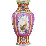 ZSEDP Jingdezhen Ceramic Vase Decoration Antique Enamel Porcelain Fishtail Vase Gift Classical Home