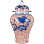 ZSEDP Porcelain Antique Dragon Pattern Blue and White General Tank Canned Ornaments Ornaments Home Tabletop Porcelain Craft