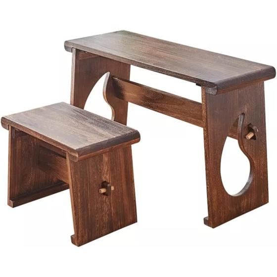 LIRUXUN Wooden Piano Console Table Rectangle Antique Furniture Living Room Oriental Wood Tea Table Writing Drawing