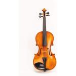 D Z Strad Violin - Model 700 - Light Antique Finish with Dominant Strings, Case, Bow and Rosin (3/4 - Three Quarter)