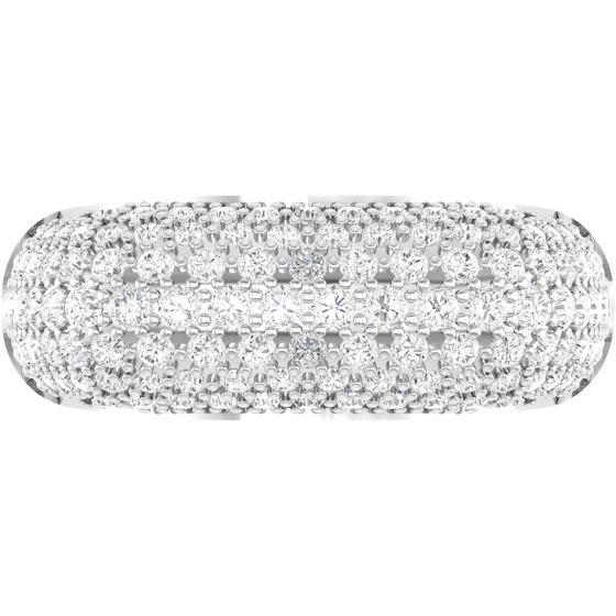 VVS Certified Antique Square Design 18K White Gold/Yellow Gold/Rose Gold With 1.58 Carat Round Shape Natural Diamond Wedding Ring For Men