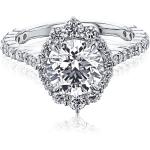 Kobelli 2.49 ctw IGI Lab Grown Diamond Antique-Style Alexa Engagement Ring 14K White Gold (E/VS1)