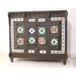 THE D.N.A. GROUP Antique Indian Wooden Damchiya Storage Box for Home and Table Décor
