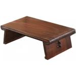 LUKEO Wooden Asian Low Tea Table Rectangle Living Room Furniture Table for Tea, Coffee Antique Wood Table (Color : White-Patch Five-Pointed star4, Size : 70x45x30cm)