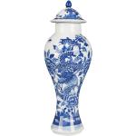 ZSEDP Handpainted Blue and White Antique Jar Porcelain Ceramic Storage Tank Decoration Tea Snacks Jar