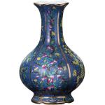 ZHYH Jingdezhen Porcelain Enamel Floor Vase Rose Vase Flower Arrangement Antique Chinese Style Living Room Antique