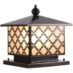 ZJHYXYH E27 Exterior Outdoor Post Lantern Antique Pillar Lights Square Outside Door Column Headlight Weatherproof IP55 Decorative