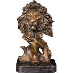 MJWDP Bronze Lion Head Art Decor Home Decoration Antique Hot Casting Bronze Metal Lion Head Statue Sculpture Art