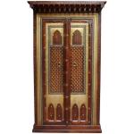 Antique Indian Brass Work Indian Solid Wood Heritage Brass Door Large Cabinet, Cabinet Storage Units Indian Solid Wood,Living Room Bedroom Furniture,Modern Cabinet