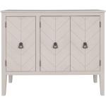 JFGJL Buffet Sideboard Wooden Cabinet with Adjustable Shelves for Entryway Living Room Bedroom Antique Gray Sideboard
