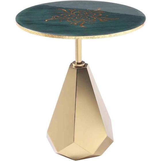 LIRUXUN Coffee Table，Round Coffee Table in Antique with Wood Top, Metal Base, and Storage Shelf Side Table