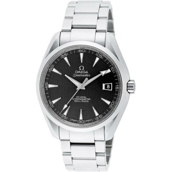 Omega Men's 231.10.42.21.06.001 Seamaster Aqua Terra Chronometer Black Dial Watch