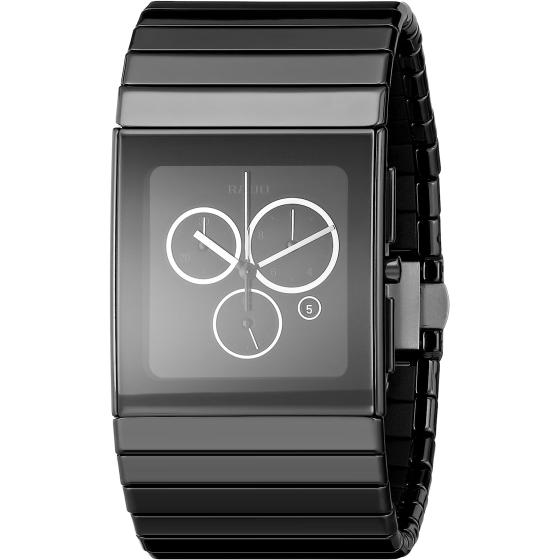 Rado Men's R21714152 Ceramica Black Dial Ceramic Chronograph Watch