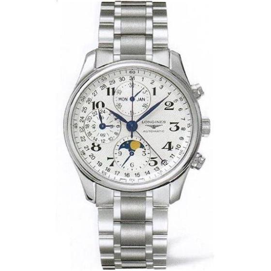 Longines Master Collection Silver Dial Chronograph Stainless Steel Mens Watch L26734786