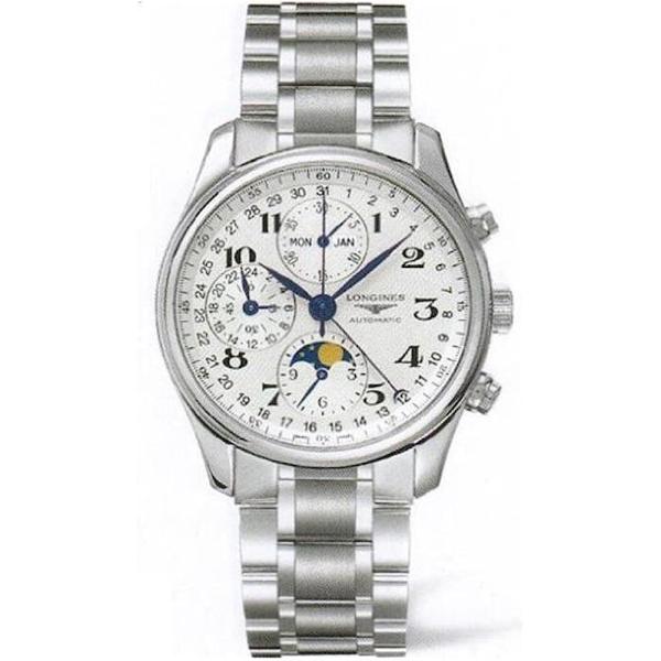 Longines Master Collection Silver Dial Chronograph Stainless Steel Mens Watch L26734786