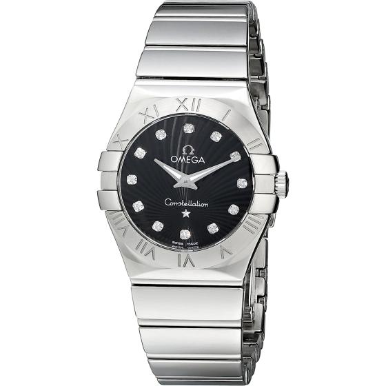 Omega Women's 123.10.27.60.51.002 Constellation Polished 27mm Analog Display Quartz Silver Watch