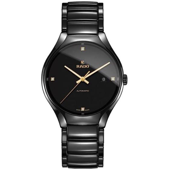 Rado R27056712 True Automatic Mens Watch - Black Dial
