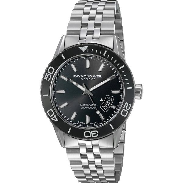 Raymond Weil Men's 'Freelancer' Swiss Automatic Stainless Steel Casual Watch, Color:Silver-Toned (Model: 2760-ST1-20001)