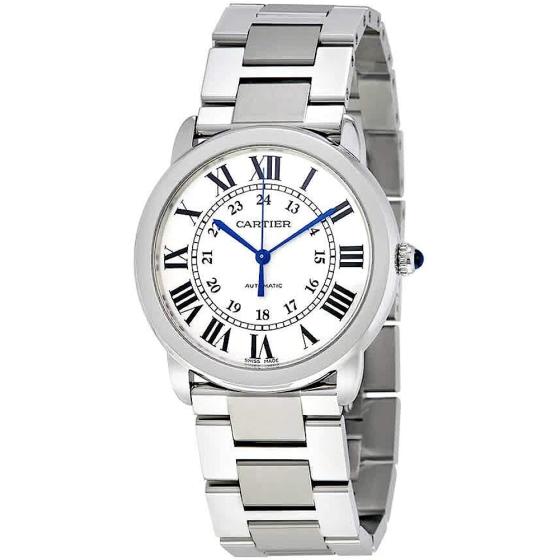 Cartier Ronde Solo Silver Opaline Ladies Watch WSRN0012