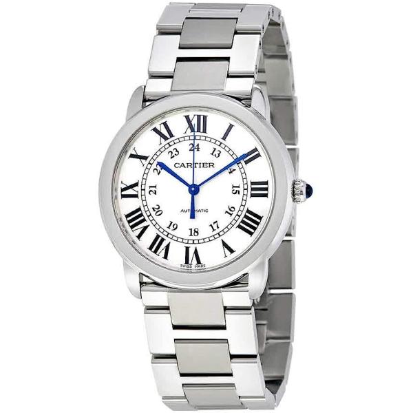Cartier Ronde Solo Silver Opaline Ladies Watch WSRN0012