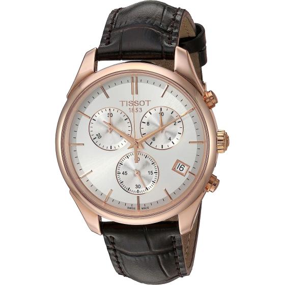 Tissot unisex-adult Vintage Steel And 18K Gold Dress Watch Brown T9204177603100