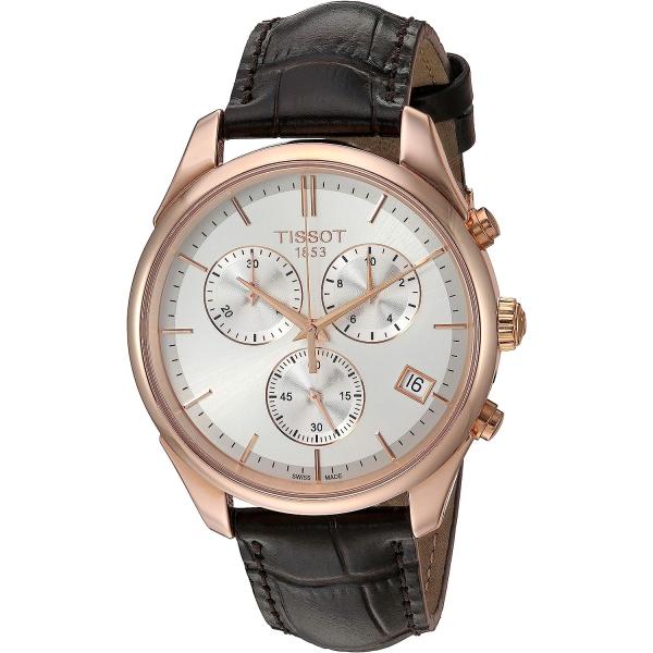 Tissot unisex-adult Vintage Steel And 18K Gold Dress Watch Brown T9204177603100