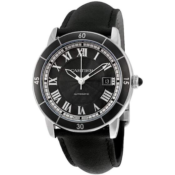 CARTIER Men's WSRN0003 Analog Display Swiss Automatic Black Watch