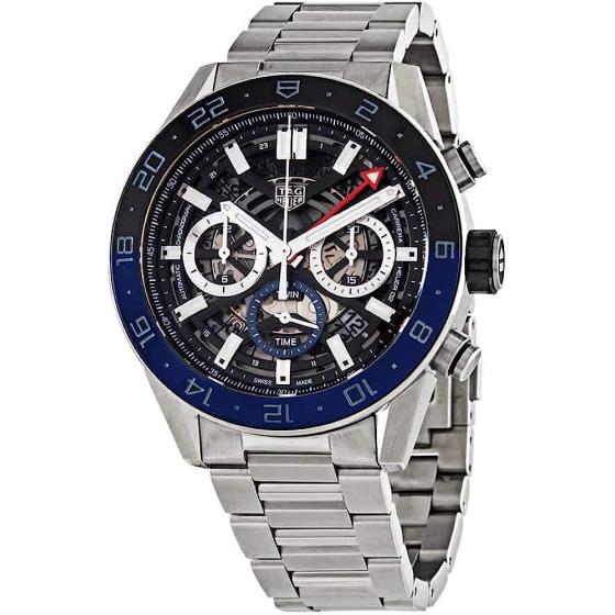 Tag Heuer Carrera Black Skeleton Dial Men's Watch CBG2A1Z.BA0658
