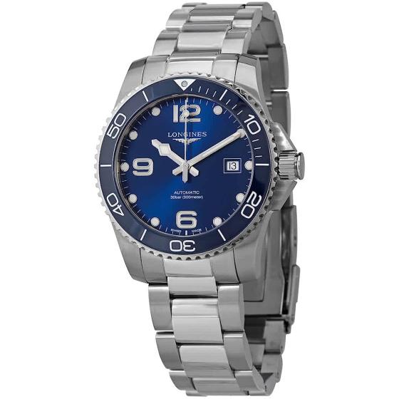 Longines Men's HYDROCONQUEST Ceramic Blue DIAL 41MM Automatic Diving Watch L37814966