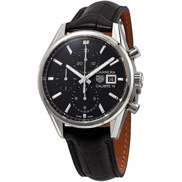 Tag Heuer Carrera Black Dial Automatic Men's Chronograph Watch CBK2110.FC6266