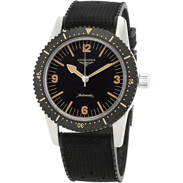 Longines Heritage Automatic Black Dial Men's Watch L2.822.4.56.9
