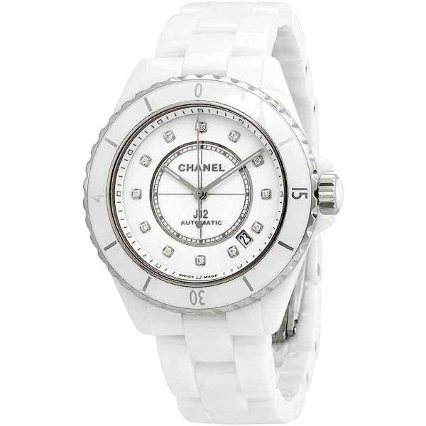 Chanel J12 Diamond White Dial Ladies Watch H5705