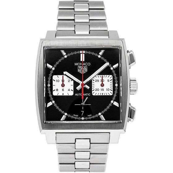 Tag Heuer Monaco Automatic Black Dial Watch CBL2113.BA0644 (Pre-Owned)