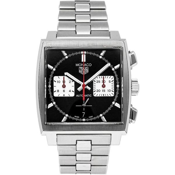 Tag Heuer Monaco Automatic Black Dial Watch CBL2113.BA0644 (Pre-Owned)