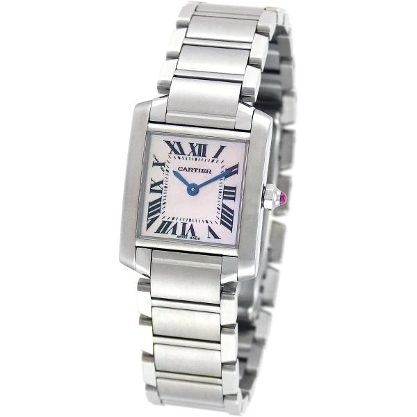 Cartier Women's W51028Q3 Tank Francaise Pink Mother of Pearl Watch