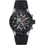 TAG Heuer Carrera Men's Watch Skeleton Dial w/ Black Rubber Strap CAR201V.FT6046