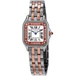 CARTIER Panthere de Silver Dial Steel and 18kt Rose Gold Small Ladies Watch W3PN0006