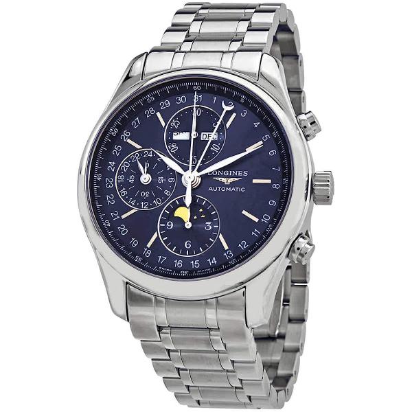 Longines Master Collection Moon Phase Chronograph Automatic Sunray Blue Dial Men's Watch L2.773.4.92.6