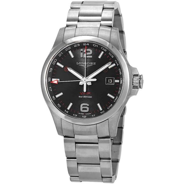 Longines Conquest V.H.P. GMT Quartz Men's Watch L3.728.4.56.6